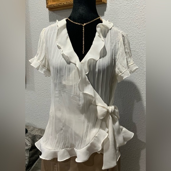 Set. Beige blouse and brownish skirt - Picture 9 of 14